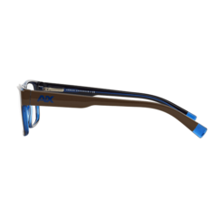 Armação para óculos de grau Armani Exchange AX 3018 8144 Acetato marrom e azul na internet