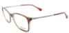 Armação para óculos de grau Kipling KP3077 D345 Quadrada marrom e vermelho - comprar online