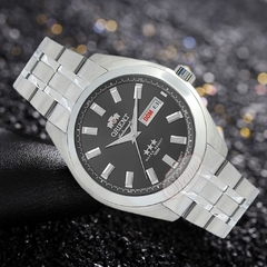 Relógio analógico automático Orient 469SS075F Prata - comprar online