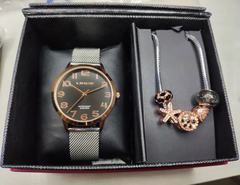 Relógio analógico feminino Lince LRT4652L + Pulseira de berloque - comprar online