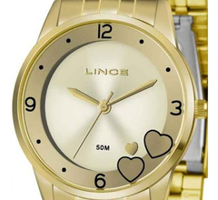 Relógio feminino Lince LRG4517 KU35 Kit acessórios dourado - comprar online