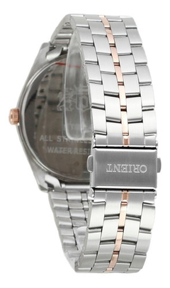 Relógio masculino analógico Orient MTSS1108 Prata e rose - comprar online
