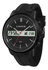 Relógio masculino Anadigi Lince MAP4489S Preto pulseira de silicone