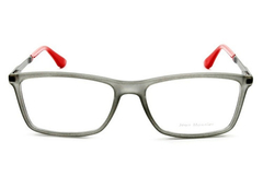 Armação para óculos de grau Jean Monnier J8 3145 D354 Quadrada cinza e vermelho - loja online