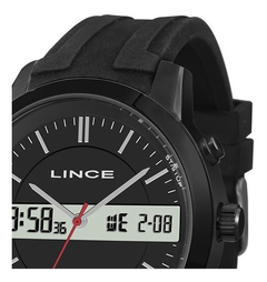 Relógio masculino Anadigi Lince MAP4489S Preto pulseira de silicone na internet