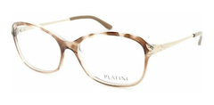 Armação para óculos de grau Platini P9 3136 F202 marrom tartaruga