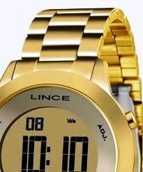 Relógio digital feminino Lince SDPH037L KXKX Dourado na internet
