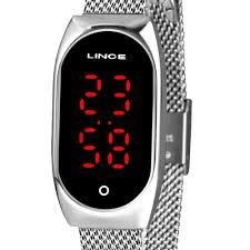 Relógio Lince unissex LDM4641L PXSX Prata digital - comprar online
