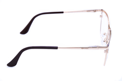 Armação para óculos de grau New Glasses BR22093 Metal vinho e dourada - comprar online