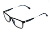 Armação para óculos de grau New Glasses 6136 Pequena preta e azul