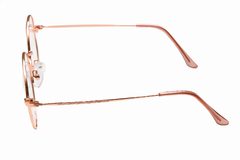 Armação para óculos de grau New Glasses HG2249 Redonda rosê na internet