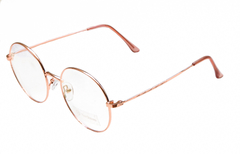 Armação para óculos de grau New Glasses HG2249 Redonda rosê - comprar online