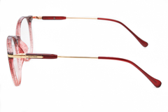 Armação para óculos de grau New Glasses 68160 Vermelha glitter na internet