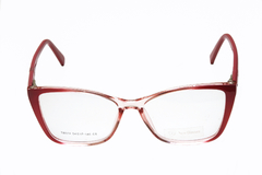 Armação para óculos de grau New Glasses TB074 Quadrada rosa