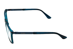 Armação para óculos de grau New Glasses OM22071 Masculina azul marinho na internet