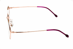 Armação para óculos de grau New Glasses 2042 Metal dourada e roxo - comprar online