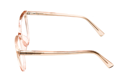 Armação para óculos de grau New Glasses TB055 Rose translúcida - comprar online
