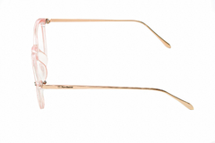 Armação para óculos de grau New Glasses FY110 Redonda rosa - comprar online