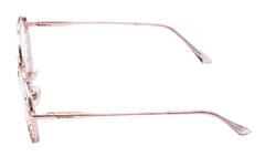 Armação para óculos de grau New Glasses BR98192 Redonda rose na internet