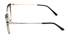 Armação para óculos de grau New Glasses FS809 Acetato preta - comprar online