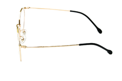 Armação para óculos de grau New Glasses KM60077 Metal dourada na internet