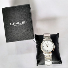 Relógio Lince LRM4286L B2SX feminino prata com fundo branco - NEW GLASSES ÓTICA