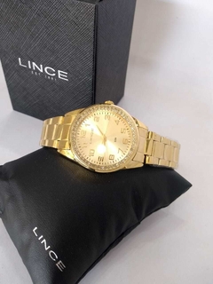 Relógio Lince feminino LRGJ109L C2KX Dourado com strass - comprar online