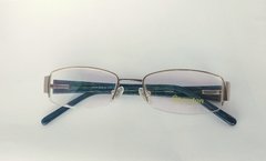 Armação para óculos de grau London Prime L2833 COL. JL 52 18 Metal azul e dourado - comprar online