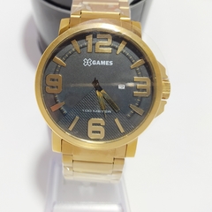 Relógio analógico masculino Xgames XMGS1011 P2KX Dourado e preto - comprar online