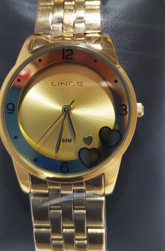 Relógio feminino Lince LRG4517 KU35 Kit acessórios dourado - NEW GLASSES ÓTICA