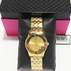 Relógio feminino Lince LRG4517 KU35 Kit acessórios dourado - loja online