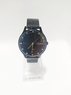 Relógio unissex Lince LRN4623L P1PX  Preto pulseira esteira