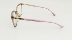 Armação para óculos de grau Platini P9 3172 I155 Marrom translúcido e rose na internet