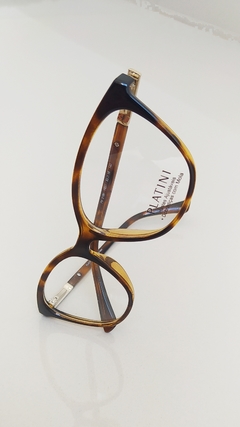 Armação para óculos de grau Platini P9 3166 H651 Marrom havana gatinho na internet