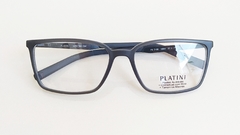 Armação para óculos de grau Platini P9 3168 H964 Masculina quadrada cinza - comprar online