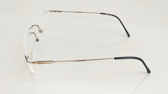 Armação para óculos de grau London L-5505 C.115 Metal masculina sem aro na internet