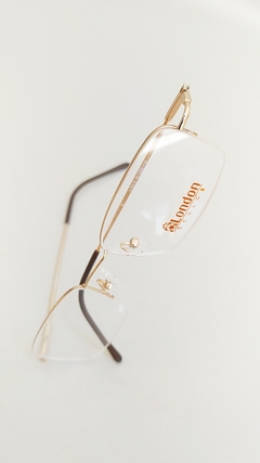 Armação para óculos de grau London L-5513 C. 1 Metal e fio de nylon dourada - comprar online