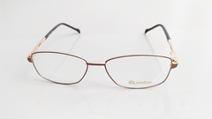 Armação para óculos de grau London L2998 COL. JD Oval metal marrom - loja online