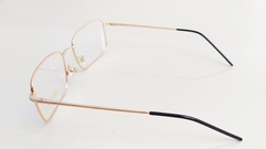 Armação para óculos de grau London L3007 COL. E Quadrada metal dourada - NEW GLASSES ÓTICA