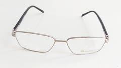 Armação para óculos de grau London L2962 COL. CD Quadrada metal prata e preto na internet