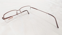 Armação para óculos de grau London L-5512 C 69 Quadrada metal marrom - NEW GLASSES ÓTICA
