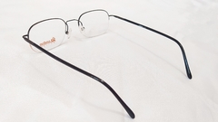 Armação para óculos de grau London L-5407 C17 Pequena preta unissex - NEW GLASSES ÓTICA