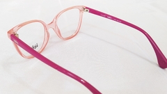 Armação para óculos de grau infantil Kipling KP 3129 Acetato quadrada rosa - NEW GLASSES ÓTICA