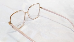 Armação para óculos de grau Grazi 1019 J65 Acetato translúcida rose - loja online