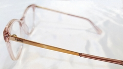 Armação para óculos de grau Kipling KP 3144 J023 Rosa translúcida acetato - NEW GLASSES ÓTICA
