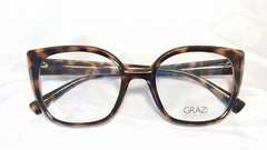 Armação para óculos de grau Grazi BENGAL GZ 3094 J044 Marrom havana acetato - comprar online