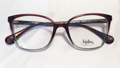 Armação para óculos de grau Kipling KP 3130 H352 Quadrada acetato vinho - comprar online
