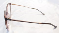 Armação para óculos de grau Grazi GZ 3083 I790 Acetato redonda marrom - NEW GLASSES ÓTICA