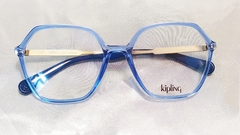 Armação para óculos de grau Kipling KP 3150 J198 quadrada acetato azul - comprar online