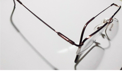Armação para óculos de grau London L-5409 C.56 bronze Quadrada Metal e fio de nylon na internet